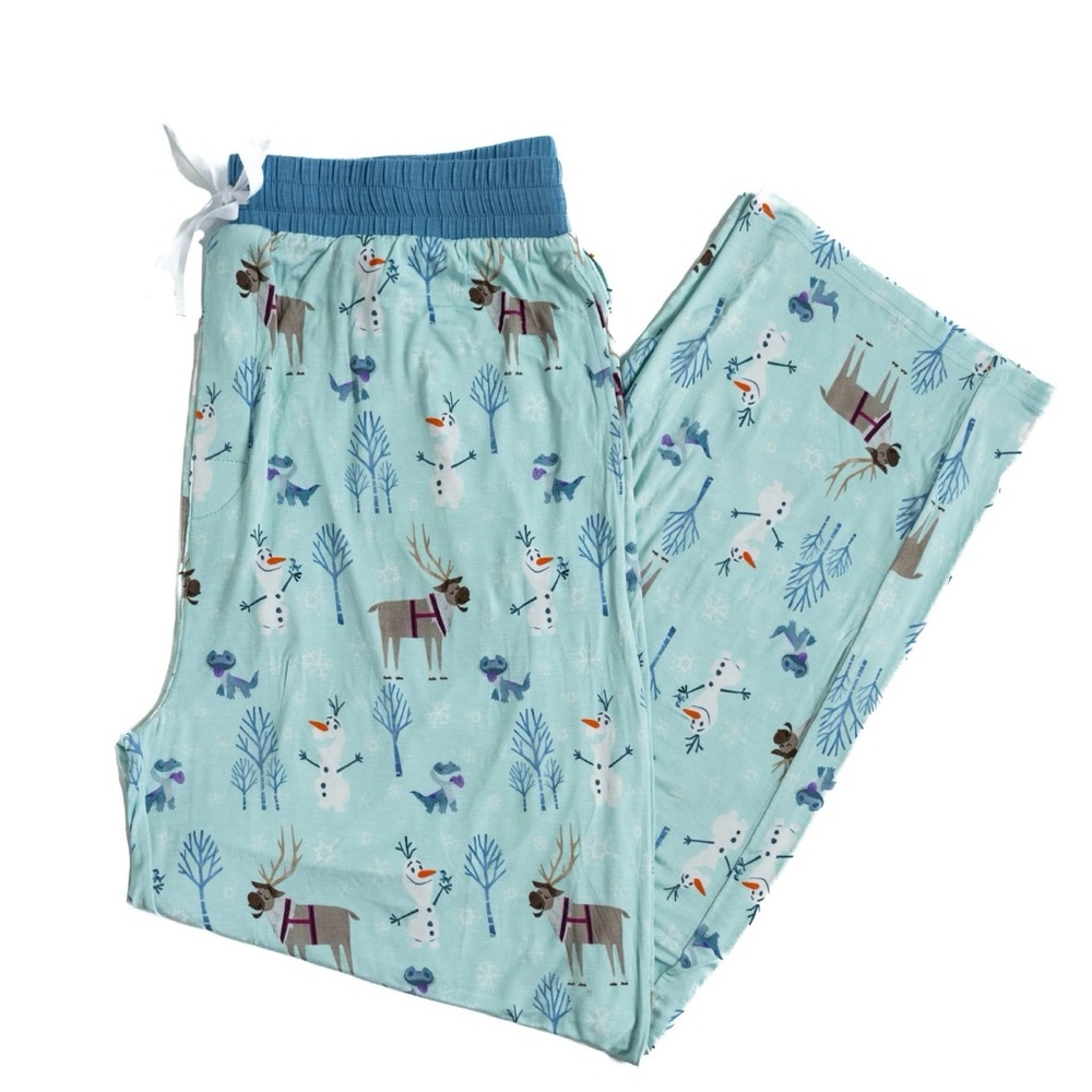 Little Sleepies Disney Frozen Olaf & Sven Men’s Pajama Pants Size Small